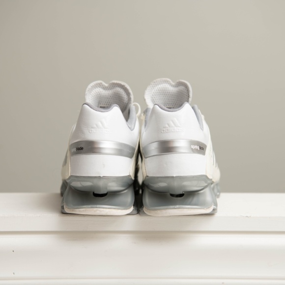 Adidas Springblade Razor Men's Running Shoes Size 12 White Silver Gray Sneakers - Picture 4 of 7